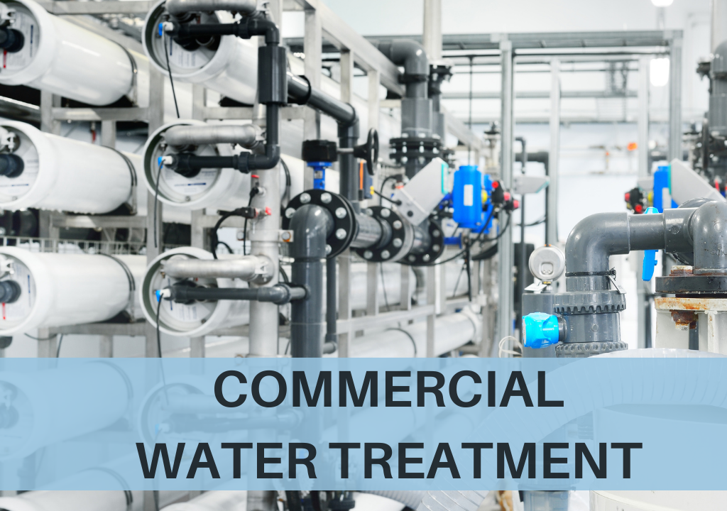 Commercial water treatment systems installed for business water purification