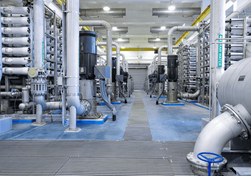 commercial RO plant installation