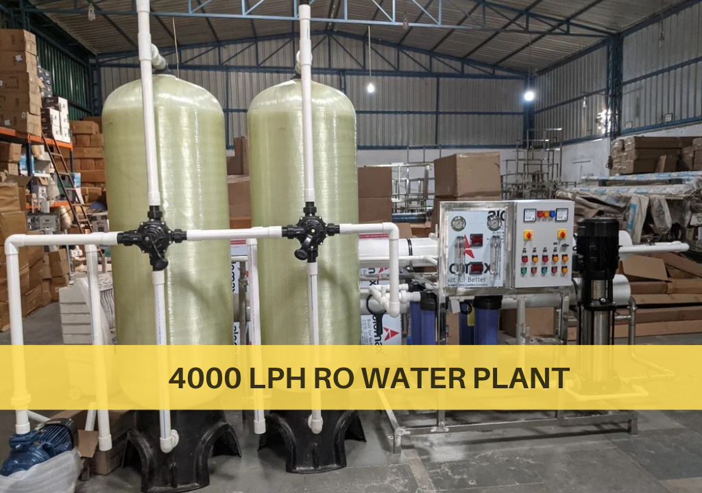 4000 LPH industrial RO water plant in Chennai for commercial and industrial water treatment